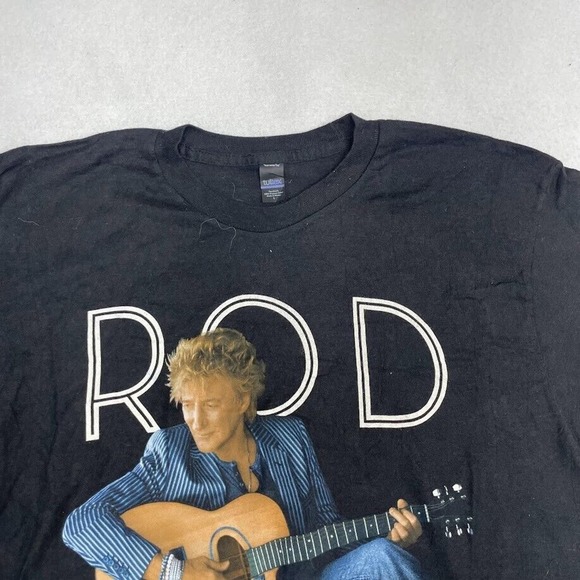 Rod Stewart Tour 2014 Graphic Tee Thrifted Vintage Style Size L - Picture 7 of 8